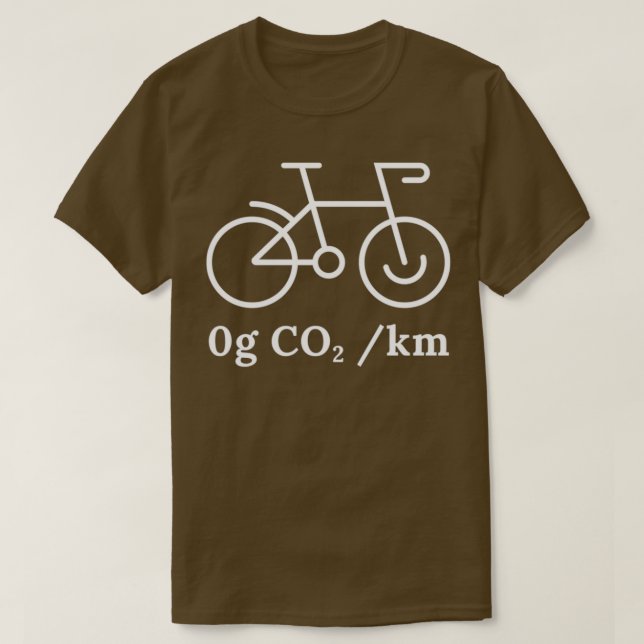 Cycologist _  Cyclist Carbon Green 0g CO2 Bicyclin T-Shirt (Design Front)