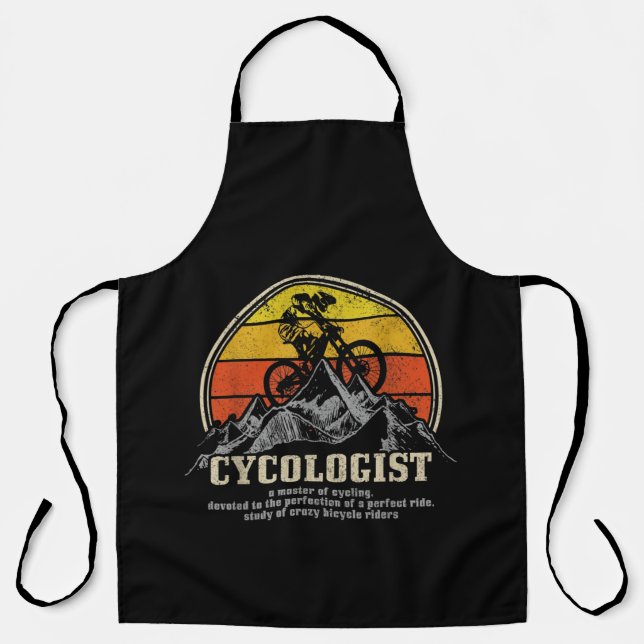 Cycologist Definition Funny Mountain Bike MTB Apron (Front)