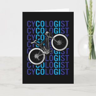 Cycologist Funny Bicycle Bike Cycling Cyclist Card