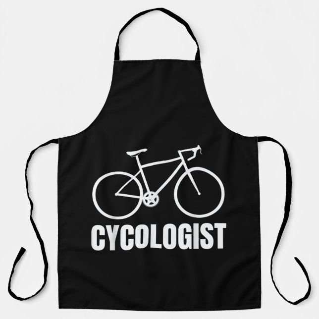 Cycologist Funny Bicycle Bike Gift Apron (Front)