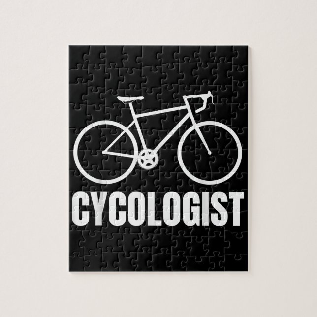 Cycologist Funny Bicycle Bike Gift Jigsaw Puzzle (Vertical)