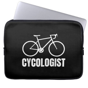 Cycologist Funny Bicycle Bike Gift Laptop Sleeve