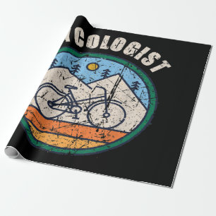 Cycologist Funny Bicycle Cycling Vintage Gift Wrapping Paper