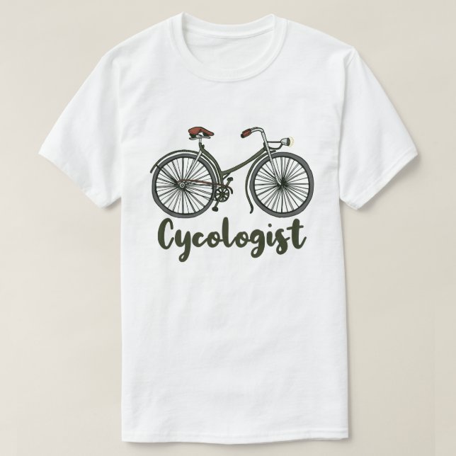 Cycologist Funny Bike Bicycle Cycling Lover Gift T-Shirt (Design Front)