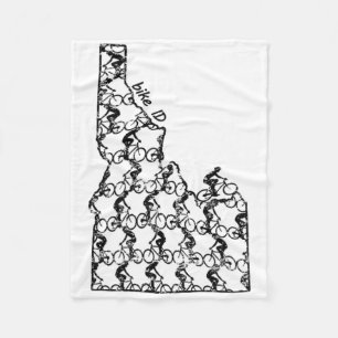 Cycologist Funny Biking Gift Mtb Bicycle Mountain Fleece Blanket