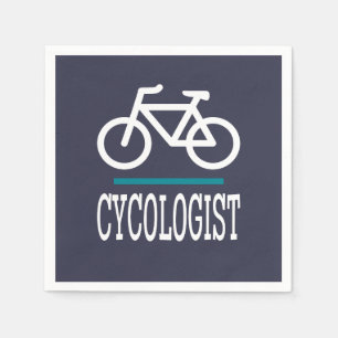 CYCOLOGIST Funny Cycling Bikes Love Napkin