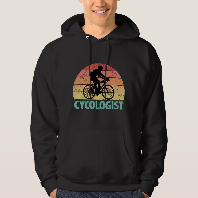 Cycologist Funny Cycling Hoodie (Front)