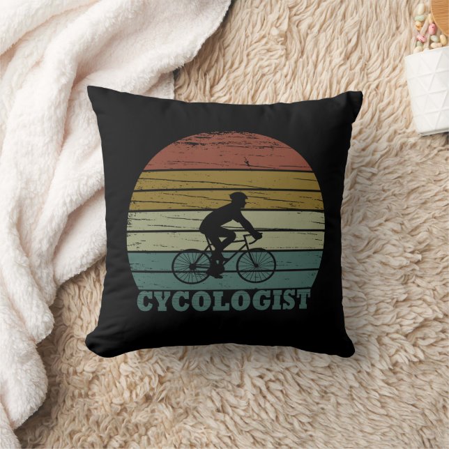 Cycologist funny cycling saying cushion (Blanket)