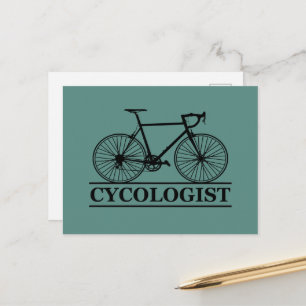 Cycologist - Funny Cycling Saying Holiday Postcard