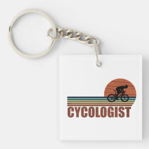 Cycologist funny cycling saying key ring