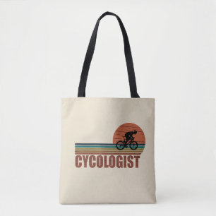 Cycologist funny cycling saying tote bag