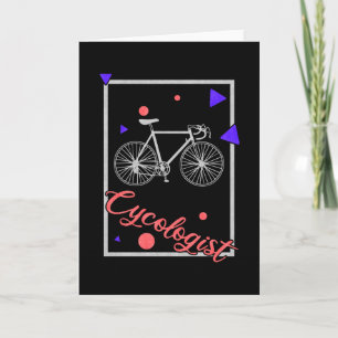 Cycologist Funny Psychology Bike Card
