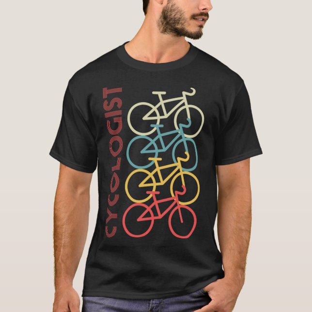 Cycologist Funny Psychology Bike Cycling Cyclist R T-Shirt (Front)