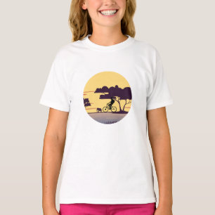 Cycologist-Safari bike tour with sunset Elephant   T-Shirt
