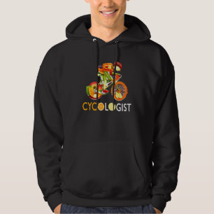 Cycologist Vegan Funny Veggie Biking Racing Cyclis Hoodie