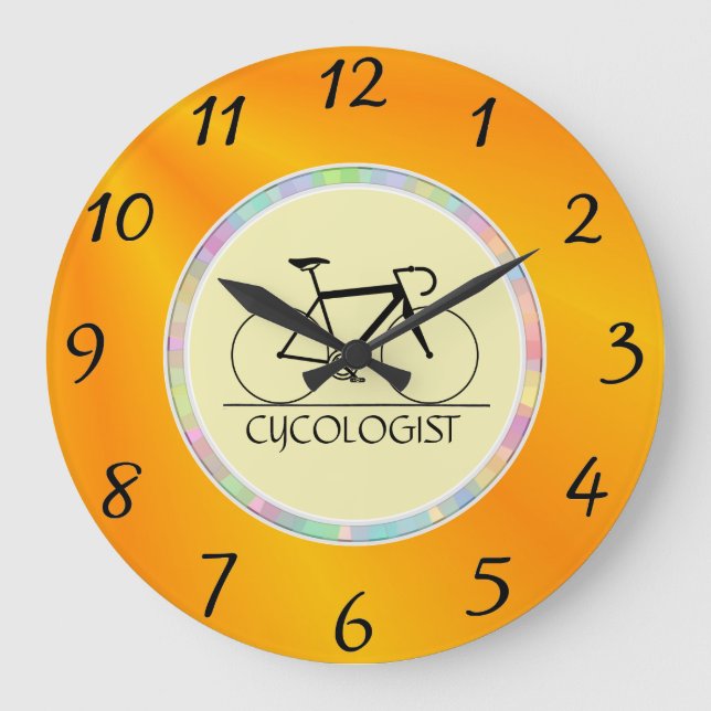 Cycologist Wall Clock (Front)