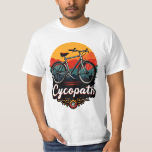 Cycopath: Energetic Bike and sunset Graphic T-Shirt