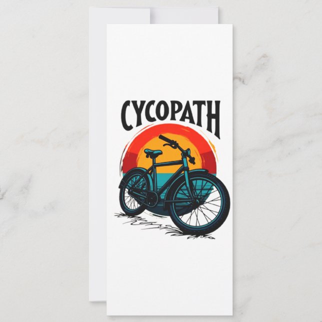 Cycopath: Energetic Bike with sunset Graphic Tee Save The Date (Front)