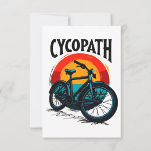 Cycopath: Energetic Bike with sunset Graphic Tee Save The Date