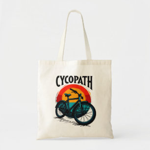 Cycopath: Energetic Bike with sunset Graphic Tee Tote Bag