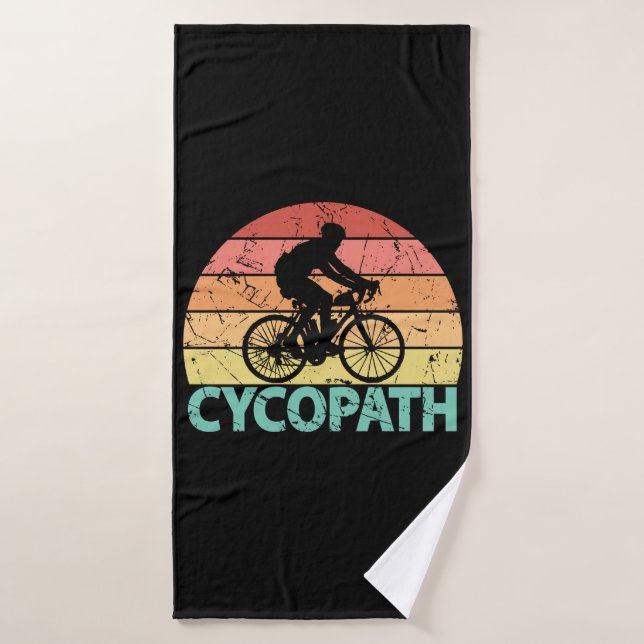 Cycopath Funny Cycling Bath Towel (Bath Towel)
