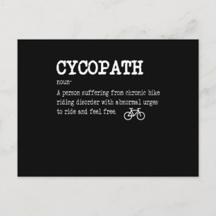 CYCOPATH Funny Cycling Bicycle Rider Cyclist Postcard