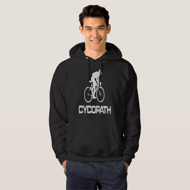 cycopath-funny-cycling cycologist hoodie (Front Full)