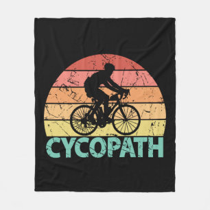 Cycopath Funny Cycling Fleece Blanket