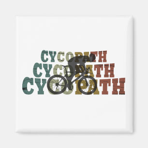 Cycopath funny cycling magnet