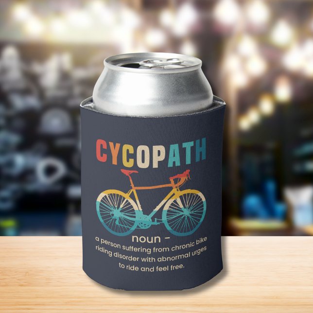 Cycopath, Funny Gift for Cycling Can Cooler (Creator Uploaded)