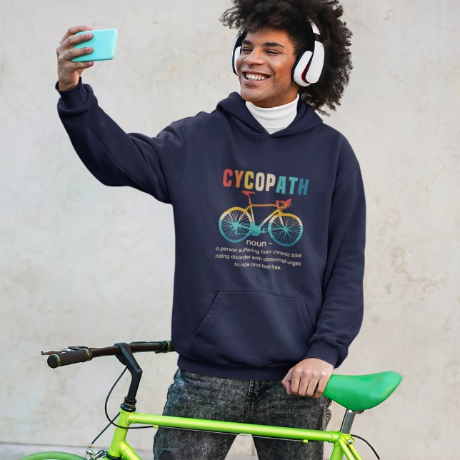Cycopath, Funny Gift for Cycling Hoodie (Creator Uploaded)
