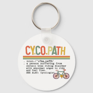 CycoPath Funny Humour Cyclist Bike Definition Key Ring
