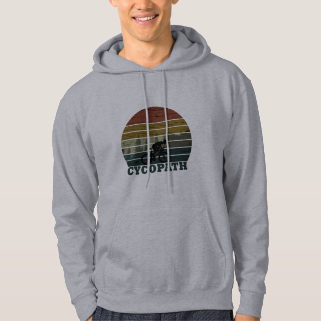 Cycopath - Mounatin Biking - Funny Cycling Hoodie (Front)