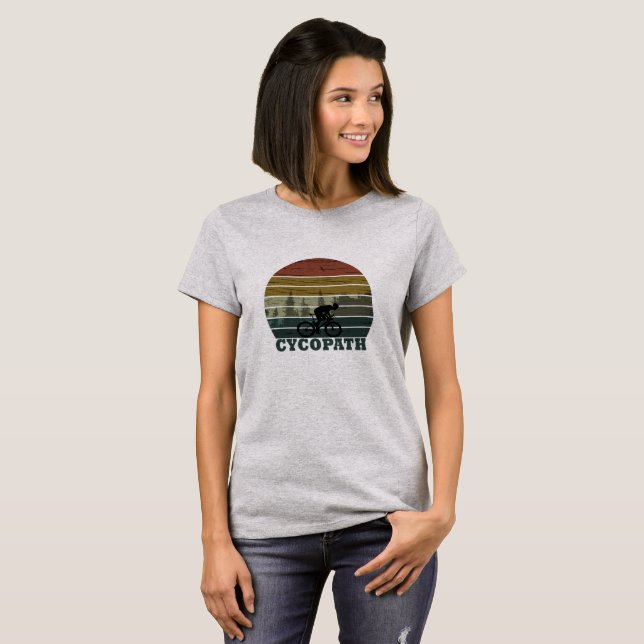 Cycopath - Mounatin Biking - Funny Cycling T-Shirt (Front Full)