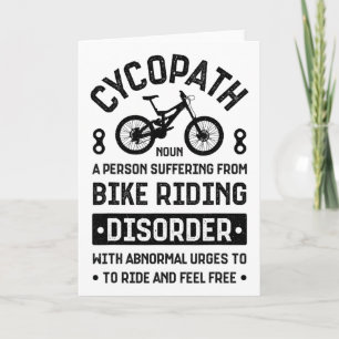 Cycopath Mountain Biking Cycling Mtb Bicycle Bike Card