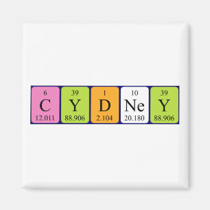 Cydney periodic table name magnet
