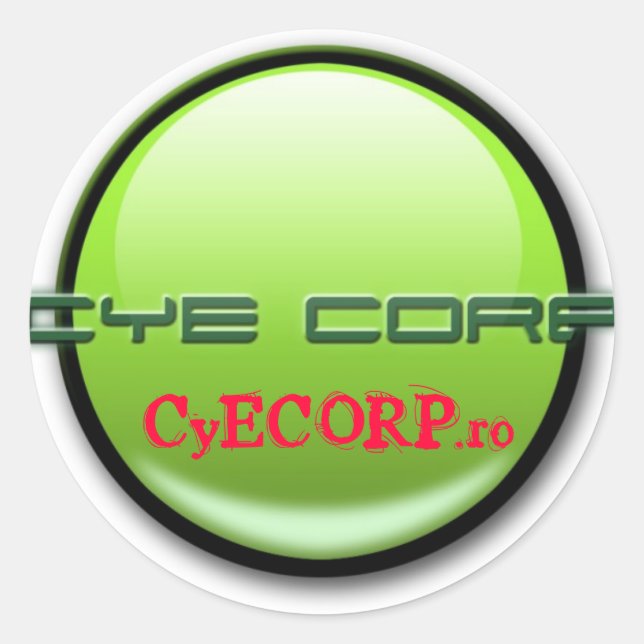 CyE CORP. Sticker (Front)