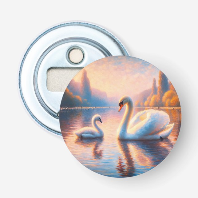 Cygnet and Swan Bottle Opener (Front)