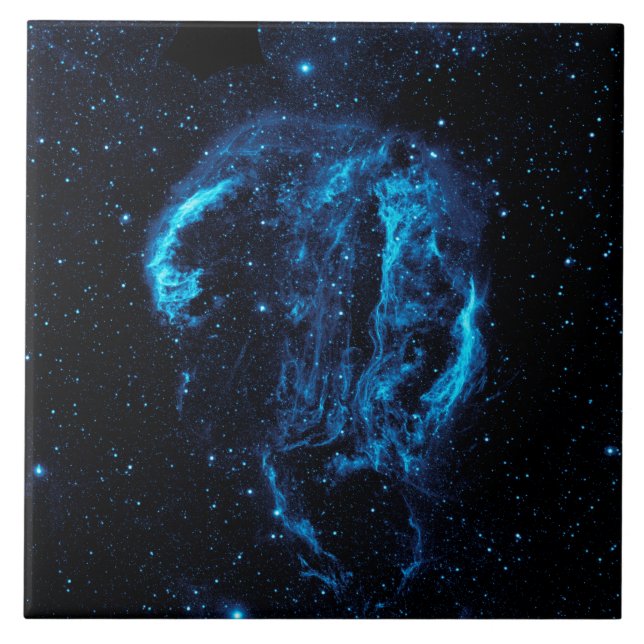 Cygnus Loop Nebula (NASA) Ceramic Tile (Front)