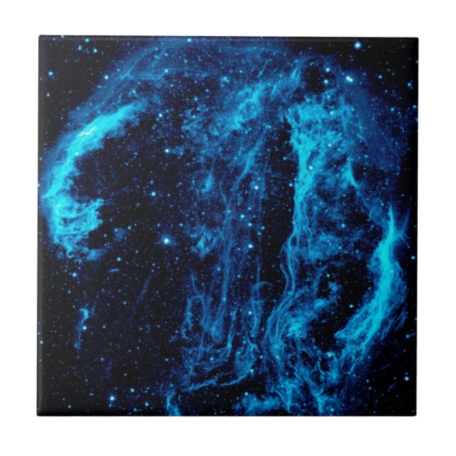 Cygnus Loop Nebula Supernova Remnant NASA Photo Ceramic Tile (Front)