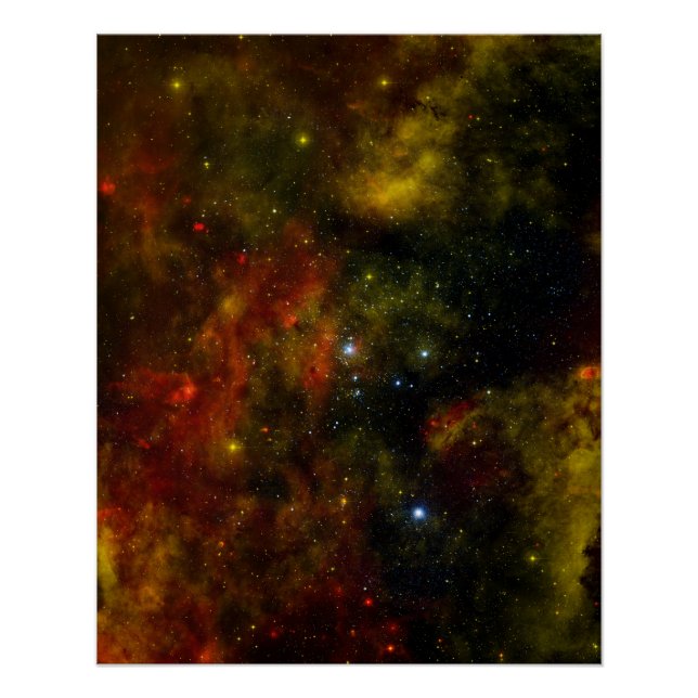 Cygnus OB2 Star Cluster Poster (Front)