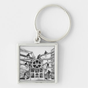 Cylinder printing press invented by Richard March Key Ring
