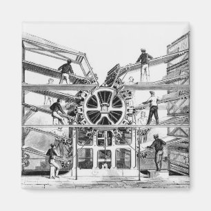 Cylinder printing press invented by Richard March Magnet