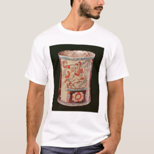 Cylindrical depicting a deity with speech curls T-Shirt