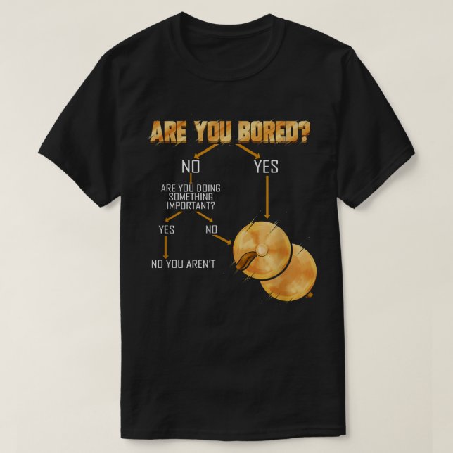 Cymbals Are You Bored Drummer Marching Band Cymbal T-Shirt (Design Front)