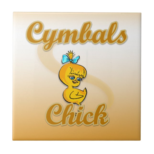 Cymbals Chick Ceramic Tile (Front)