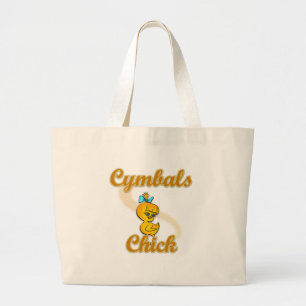 Cymbals Chick Large Tote Bag