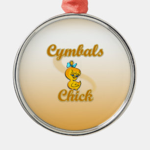 Cymbals Chick Metal Ornament