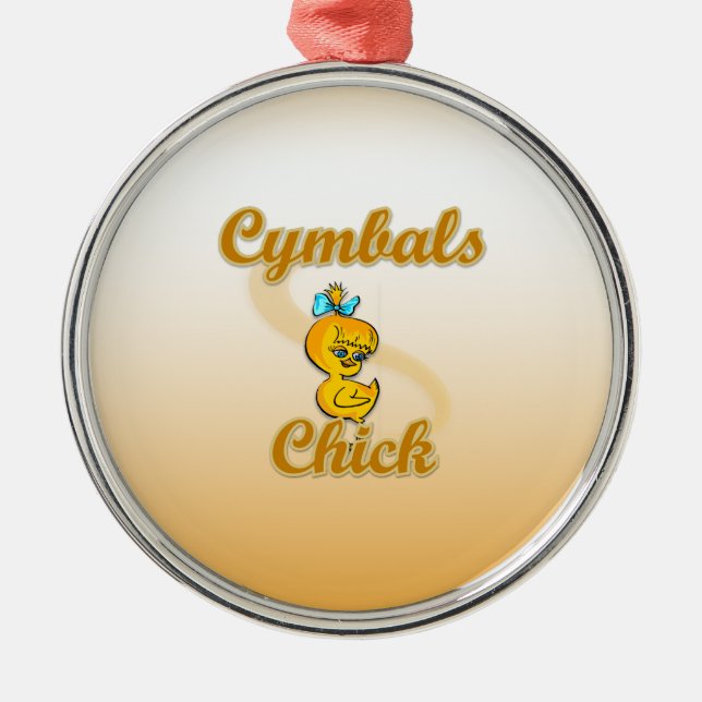Cymbals Chick Metal Ornament (Front)