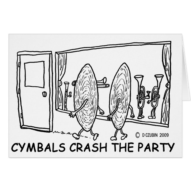 Cymbals Crash Party (Front Horizontal)